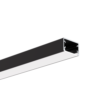 KLUS Glaza-ll - ledprofiel - 2,62 x 1,62 cm - zwart