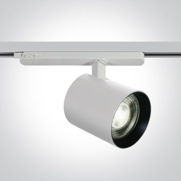 ONE Light Cob Led Pro - railspot - 3-fase railsysteem - Ø 10 x 10 cm - 35W dimbare LED incl. - wit