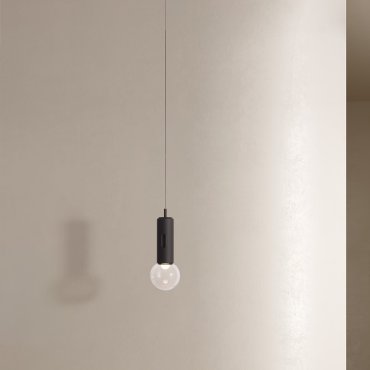 Nova Luce Chronos - hanglamp - Ø 13 x 300 cm - 11W dimbare LED incl. - zwart