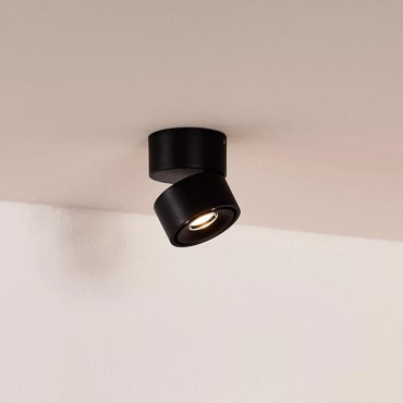 Lucide Yumiko - opbouwspot 1L - Ø 7,8 x 8,2 cm - 8W dimbare LED incl. - zwart