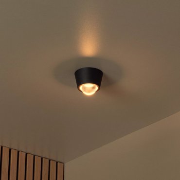 Lucide Rigon - plafondverlichting - Ø 9 x 6,6 cm - 6W LED incl. - zwart