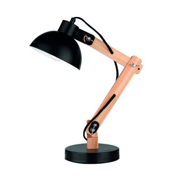 Nova Luce Lila - tafellamp - 59 cm - zwart en bruin
