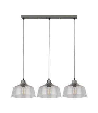 Searchlight Odeon - hanglamp - 80 x 120 cm - grijs