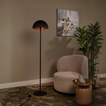 Lucide Siemon - staanlamp - Ø35 x 160 cm - zwart