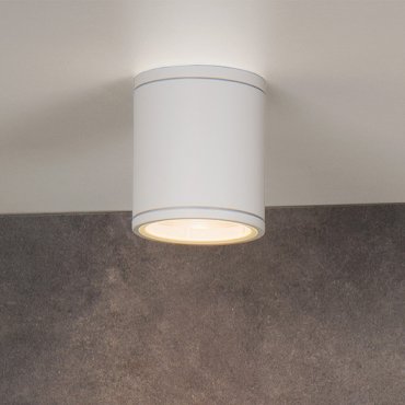 Lucide Aven - opbouwspot - Ø 9 x 10 cm - IP65 - wit