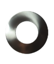 Artdelight - afdekring voor opbouw of inbouw spot - buiten maat Ø 14cm - binnenmaat Ø 7,5 cm - aluminium