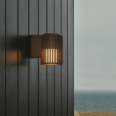 Nordlux Aludra N - buiten wandverlichting - 12,4 x 16,8 x 17,4 cm - IP54 - bruin