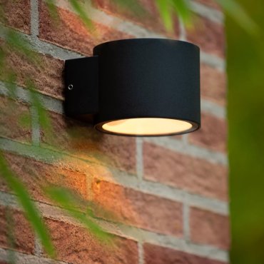 Lucide Oxford - buiten wandverlichting - 13,5 x 11,5 x 11 cm - IP54 - zwart
