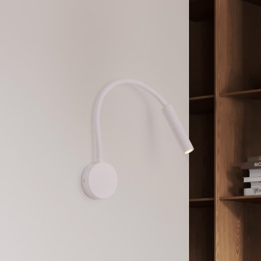 Nova Luce Sonica - wandlamp - Ø 8,5 x 56 cm - 6W LED incl. - IP44 - zandwit