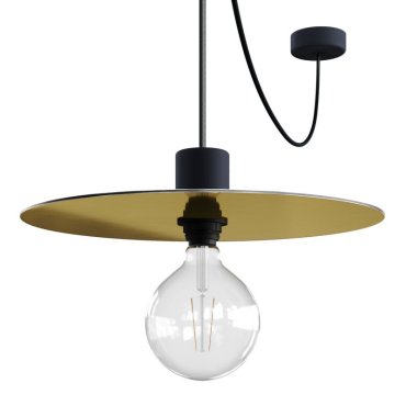 Creative Cables Elegant - hanglamp - Ø 40 x 514,8 cm - IP65 - koper en goud (omwisselbaar)