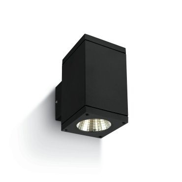 ONE Light Outdoor Wall Cylinders Up &amp; Down Beam - buiten wandverlichting - 8 x 11,4 x 14,4 cm - 2 x 6W LED incl. - IP54 - zwart