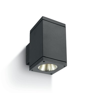 ONE Light Outdoor Wall Cylinders Up &amp; Down Beam - buiten wandverlichting - 8 x 11,4 x 14,4 cm - 2 x 6W LED incl. - IP54 - antraciet