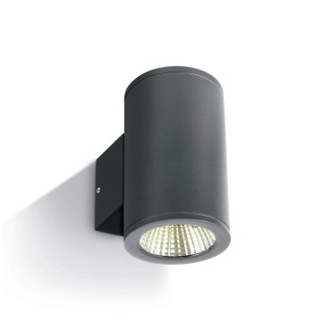 ONE Light Outdoor Wall Cylinders Up &amp; Down Beam - buiten wandverlichting - 8 x 10,6 x 13,8 cm - 2 x 6W LED incl. - IP54 - antraciet