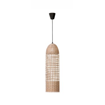 Nova Luce Mia - hanglamp - Ø 20 x 250 cm - bruin en zwart