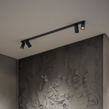 Nova Luce Oso - opbouwspot - 120 x 3,5 x 10,5 cm - zwart