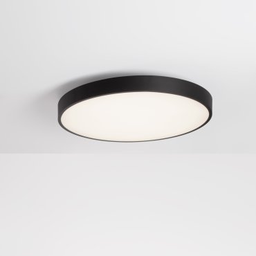 Nova Luce Perfect Profile - plafondlamp op afstandsbediening (incl.) - Ø 40 x 10 cm - 20W dimbare LED incl. - 2700K-6000K - zwart