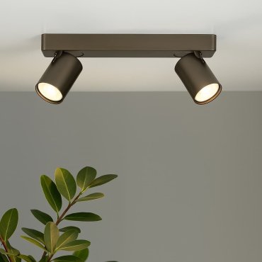 Projectlight Phoebe - opbouwspot 2L - 32 x 7 x 11 cm - brons