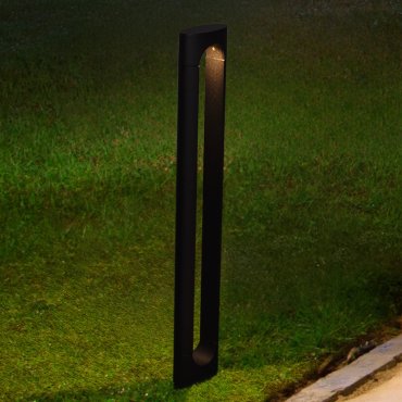Nova Luce Dira - tuinpaal - 11,5 x 65 x 5 cm - 6W LED incl. - IP65 - donker antraciet