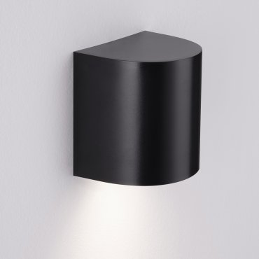 Nova Luce York - buiten wandverlichting - 11 x 11 x 8,5 cm - IP65 - zandzwart