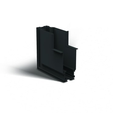 ONE Light magnetisch railsysteem MAXI - vertikaal inbouwhoekprofiel - 11 x 7,5 x 5 cm - zwart