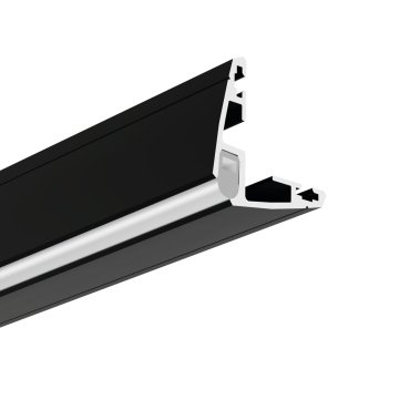 Klus Roger - hoek ledprofiel - 3,1 x 3,1 cm - zwart
