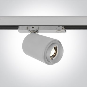 ONE Light COB Zoomable Cylinder - rail spot - Ø 7,5 x 12 cm - 20W LED incl. - wit - witte lichtkleur