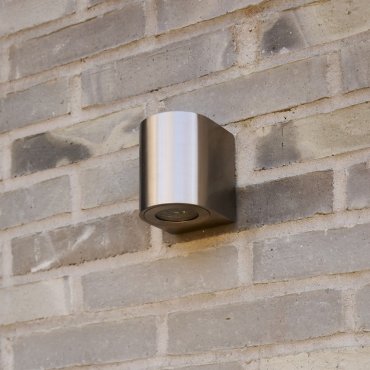 Nordlux Canto 2 - buiten wandverlichting - 8,7 x 10,4 cm - 2 x 6W LED incl. - IP44 - roestvrij staal