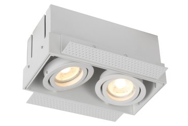 Lucide Trimless - inbouwspot - 185 x 97 mm, 185 x 97 mm inbouwmaat - wit