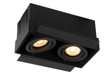 Lucide Trimless - inbouwspot - 185 x 97 mm, 185 x 97 mm inbouwmaat - zwart