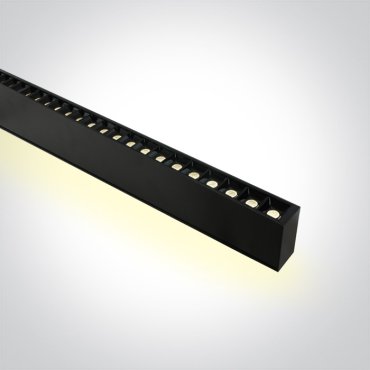ONE Light LED Linear Profiles - hanglamp - 130 x 7 x 3,5 cm - instelbare lichtsterkte 20W/30W/40W + 16W/20W/25W LED incl. - instelbare lichtkleur - zwart