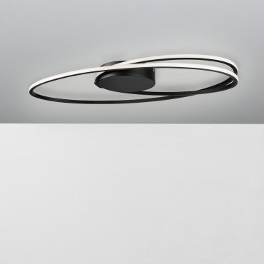 Nova Luce Viarregio - plafondverlichting - 60 x 35 x 15 cm - 28W LED incl. - mat zwart