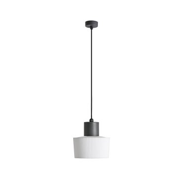 Faro Muffin - hanglamp - Ø 22 x 155 cm - IP44 - donkergrijs