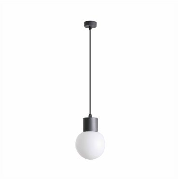 Faro Moon - hanglamp - Ø 18 x 153,5 cm - IP44 - donkergrijs