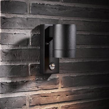 Nordlux Tin Maxi Sensor - buiten wandverlichting met bewegingsdetector - 7,6 x 16 x 12,5 cm - IP54 - zwart