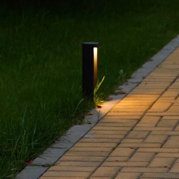 Lucide Combo - tuinpaal - Ø 9 x 25 cm - 7W LED incl. - IP54 - zwart