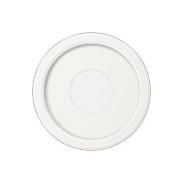 ETH Loïs - plafondlamp - Ø 23 x 6 cm - 3 stappen dimbaar - 15W LED incl. - IP44 -  wit