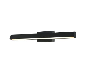 Artdelight Rivera - opbouw wandverlichting - 59,6 x 12,3 cm - 12W dimbare LED incl. - zwart