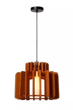 Lucide Rollo - hangamp - Ø 40 x 150 cm - terracotta
