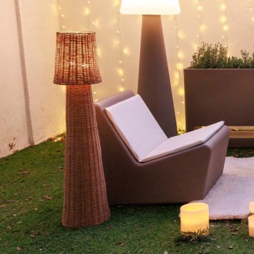 New Garden Lola 110 Nature - vloerlamp - Ø 26 x 110 cm - IP54 - rotan