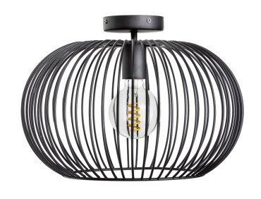 ETH Wire - plafondlamp - Ø 40 x 28,5 cm - zwart