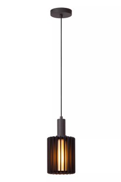 Lucide Lambres - hanglamp - Ø 15 x 164 cm - zwart