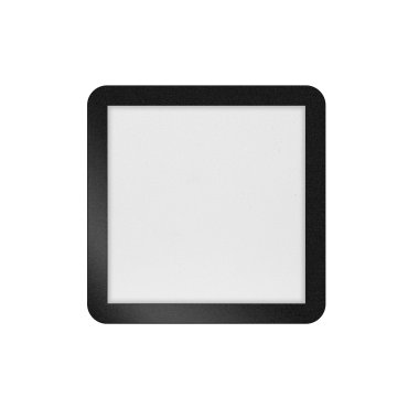 ETH Anne Square - plafondlamp - 30 x 2,7 x 30 cm - 3 stappen dimbaar - 18W LED incl. - IP44 - zwart
