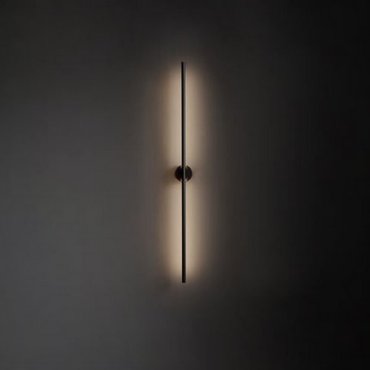 Nova Luce Cretel - wandverlichting - 90 x 8,3 x 1,5 cm - 15W LED incl. - IP44 - zwart