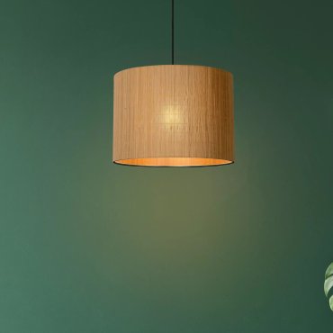 Lucide Magius - hanglamp - Ø 42 x 160 cm - lichtbruin en zwart