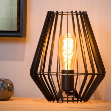Lucide Reda - tafellamp - Ø 23,5 x 26 cm - zwart