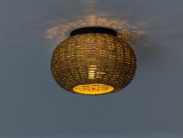 ETH Nina - plafondlamp - Ø 30 x 25 cm - bruin