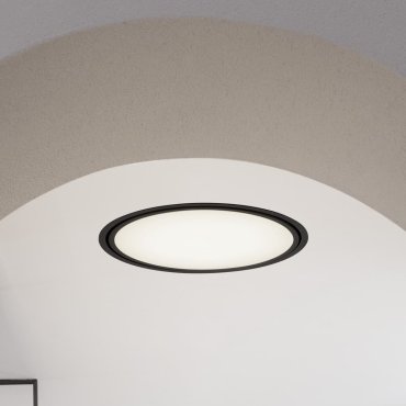 Nova Luce Perfect Profile Trimless - inbouwspot op afstandsbediening (incl.) - Ø 440 mm, 420 mm inbouwmaat - 24W dimbare LED incl. - 2700K-6000K - zwart