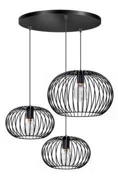 ETH Wire 2.0 - hanglamp - Ø 50 x 130 cm - zwart
