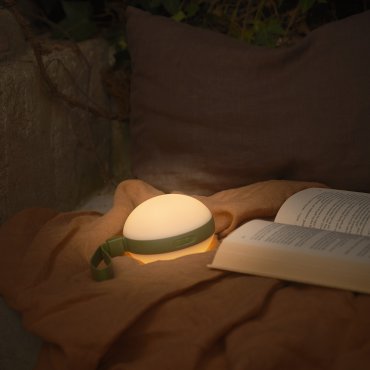 Nordlux Bring To-Go 12 - draagbare lamp met oplaadbare batterij - 12 x 26 x 9,3 cm - 1W LED incl. - IP54 - wit en groen