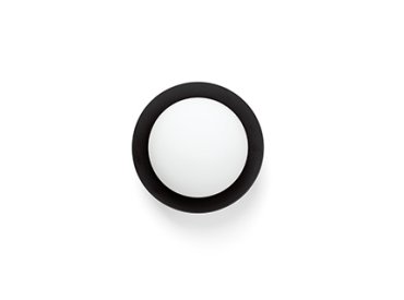 Faro May - plafondlamp - Ø 12 x 8 cm - 4W LED incl. - IP44 - zwart